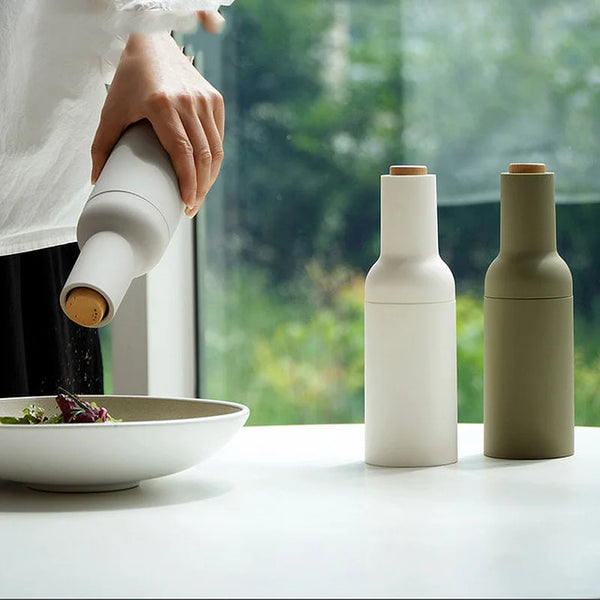 Electric Salt and Pepper Grinder Set USB Rechargeable Eletric Pepper Mill Shakers Automatic Spice Steel Machine Kitchen Tool